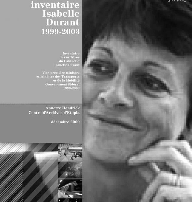 Dans les pas du cabinet Durant (1999-2003) :