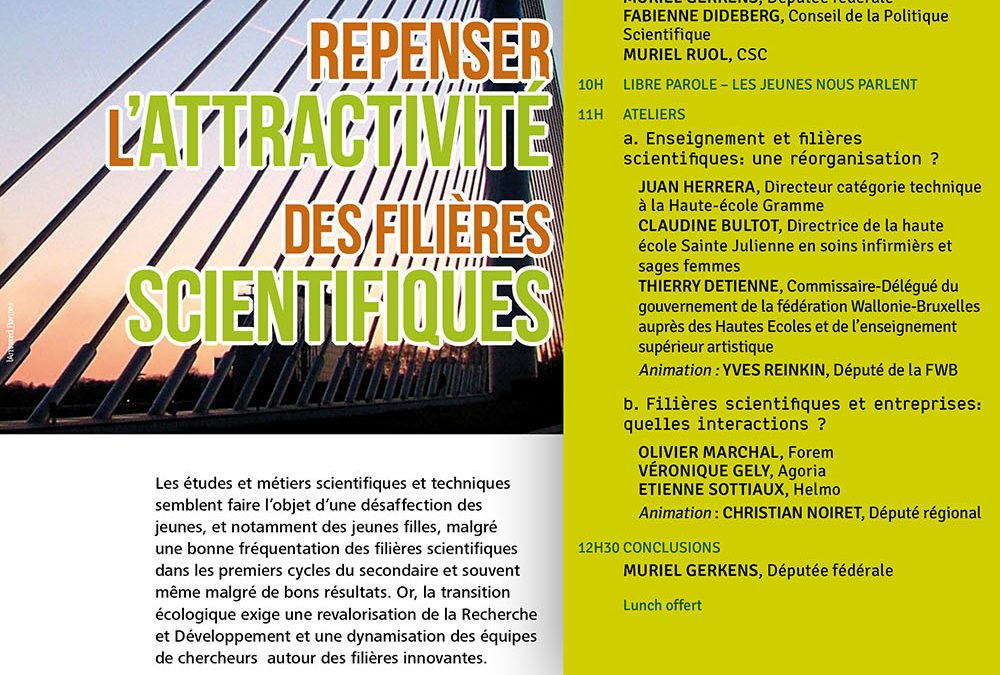 Repenser l’attractivité  des filières scientifiques (colloque)
